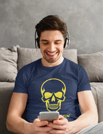 The Terminator I Will Be Back Men Regular Fit Tshirt 180 Navy Blue Regular Fit Tshirt - Premium Cotton Men Wear