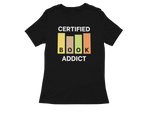 Women Regular Fit Tshirt - Certified Book Addict Women Regular Fit Tshirt 180 Black | Fullmoon Styles
