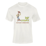 Men Oversized - Toy Story Woody Men Oversized 210 Off White | Fullmoon Styles