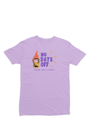 Men Regular Fit Tshirt - No Days Off Men Regular Fit Tshirt 180 Lavender | Fullmoon Styles