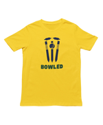 Women Regular Fit Tshirt - Bowled Women Regular Fit Tshirt 180 Yellow | Fullmoon Styles