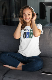 One More Rep Women Regular Fit Tshirt 180 White Regular Fit Tshirt - Premium Cotton Women Wear