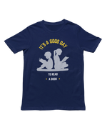 Men Regular Fit Tshirt - Good Day To Read Men Regular Fit Tshirt 180 Navy Blue | Fullmoon Styles