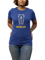 Bowled Women Regular Fit Tshirt 180 Royal Blue Regular Fit Tshirt - Premium Cotton Women Wear