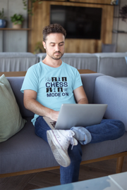 Chess Mode On Men Regular Fit Tshirt 180 Sky Blue Regular Fit Tshirt - Premium Cotton Men Wear