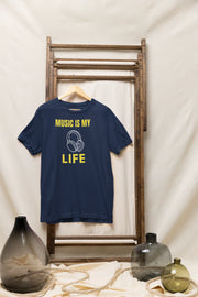 Premium Navy Blue Regular Fit Tshirt for Women - 180 GSM Cotton | Fullmoon Styles