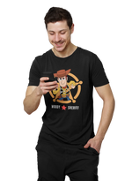 Comfortable Men Regular Fit Tshirt in Black - 180 GSM | Fullmoon Styles