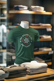 Bottle Green Regular Fit Tshirt - Battlefield Men Regular Fit Tshirt 180 Design | Men Fashion