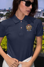 Women Polo Shirt - Toy Story Woody Sheriff Women Polo Shirt 220 Navy Blue | Fullmoon Styles