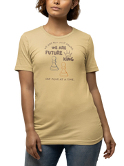 Beige Regular Fit Tshirt - We Are Future Kings Women Regular Fit Tshirt 180 Design | Women Fashion