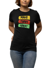 Comfortable Women Regular Fit Tshirt in Black - 180 GSM | Fullmoon Styles