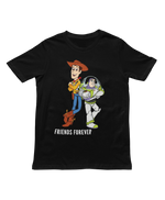 Men Regular Fit Tshirt - Woody And Buzz Friends Forever Men Regular Fit Tshirt 180 Black | Fullmoon Styles
