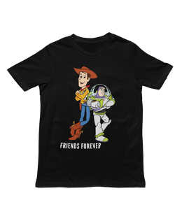 Men Regular Fit Tshirt - Woody And Buzz Friends Forever Men Regular Fit Tshirt 180 Black | Fullmoon Styles