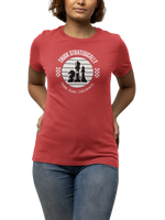Think Strategically Women Regular Fit Tshirt 180 Red Regular Fit Tshirt - Premium Cotton Women Wear