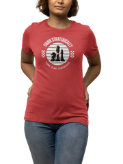 Think Strategically Women Regular Fit Tshirt 180 Red Regular Fit Tshirt - Premium Cotton Women Wear
