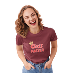 Maroon Regular Fit Tshirt - Chess Master Women Regular Fit Tshirt 180 Design | Women Fashion