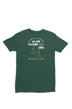 Comfortable Women Regular Fit Tshirt in Bottle Green - 180 GSM | Fullmoon Styles