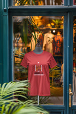 Premium Red Regular Fit Tshirt for Women - 180 GSM Cotton | Fullmoon Styles