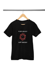 Premium Black Regular Fit Tshirt for Women - 180 GSM Cotton | Fullmoon Styles