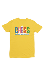 Chaos Checkmate Men Regular Fit Tshirt 180 Yellow Regular Fit Tshirt - Premium Cotton Men Wear