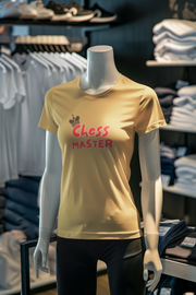 Beige Regular Fit Tshirt - Chess Master Women Regular Fit Tshirt 180 Design | Women Fashion