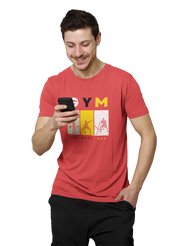 One More Rep Men Regular Fit Tshirt 180 Red Regular Fit Tshirt - Premium Cotton Men Wear