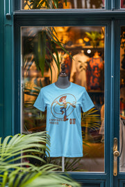 Sky Blue Regular Fit Tshirt - Woody Cowboy Mode On Women Regular Fit Tshirt 180 Design | Women Fashion