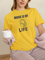 Comfortable Women Regular Fit Tshirt in Yellow - 180 GSM | Fullmoon Styles