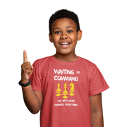 Comfortable Kids Regular Fit Tshirt in Red - 180 GSM | Fullmoon Styles