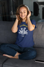 Comfortable Women Regular Fit Tshirt in Navy Blue - 180 GSM | Fullmoon Styles