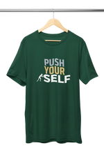 Push Yourself Women Regular Fit Tshirt 180 Bottle Green Regular Fit Tshirt - Premium Cotton Women Wear