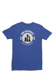 Premium Royal Blue Regular Fit Tshirt for Women - 180 GSM Cotton | Fullmoon Styles
