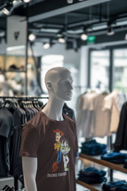 Brown Oversized - Woody And Buzz Friends Forever Men Oversized 210 Design | Men Fashion