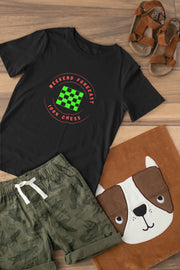 Premium Black Regular Fit Tshirt for Kids - 180 GSM Cotton | Fullmoon Styles