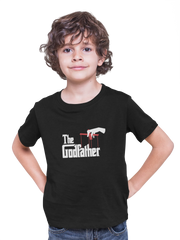 Comfortable Kids Regular Fit Tshirt in Black - 180 GSM | Fullmoon Styles