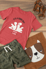 Premium Red Regular Fit Tshirt for Kids - 180 GSM Cotton | Fullmoon Styles
