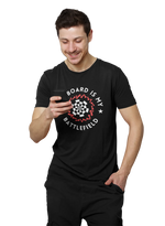 Comfortable Men Regular Fit Tshirt in Black - 180 GSM | Fullmoon Styles
