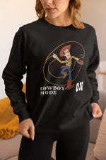 Comfortable Women Regular Fit Sweatshirt in Black - 320 GSM | Fullmoon Styles