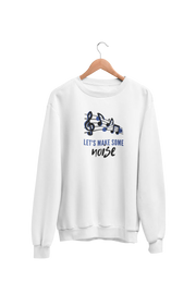 Premium White Regular Fit Sweatshirt for Men - 320 GSM Cotton | Fullmoon Styles