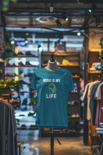 Teal Blue Oversized - Music Is My Life Women Oversized 240 Design | Women Fashion