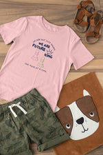Baby Pink Regular Fit Tshirt - We Are Future Kings Kids Regular Fit Tshirt 180 Design | Kids Fashion