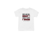 Rock N Roll With Music Kids Regular Fit Tshirt 180 White Regular Fit Tshirt - Premium Cotton Kids Wear