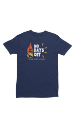 Women Regular Fit Tshirt - No Days Off Women Regular Fit Tshirt 180 Navy Blue | Fullmoon Styles