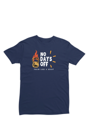 Men Regular Fit Tshirt - No Days Off Men Regular Fit Tshirt 180 Navy Blue | Fullmoon Styles