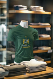 Comfortable Men Regular Fit Tshirt in Bottle Green - 180 GSM | Fullmoon Styles