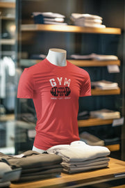 Red Regular Fit Tshirt - Gym Mode On Men Regular Fit Tshirt 180 Design | Men Fashion