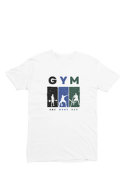 Men Regular Fit Tshirt - One More Rep Men Regular Fit Tshirt 180 White | Fullmoon Styles