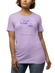 Comfortable Women Regular Fit Tshirt in Lavender - 180 GSM | Fullmoon Styles