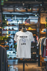 White Oversized - Music Is My Life Women Oversized 210 Design | Women Fashion