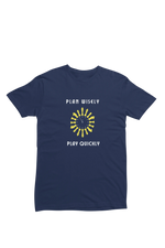 Men Regular Fit Tshirt - Chess Plan Wisely Men Regular Fit Tshirt 180 Navy Blue | Fullmoon Styles